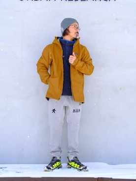 「パタゴニア」｜せーじさん（メンズ・165cm）の冬コーディネート