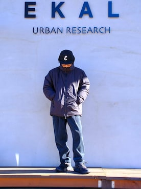 「andwander」｜せーじさん（メンズ・165cm）の冬コーディネート