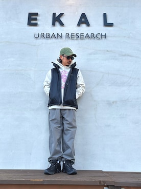 「アイテム（パーカー）」を使った、せーじさん（メンズ・165cm）の秋コーディネート