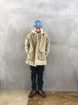 「Danner（ダナー）のアイテム（ブーツ）」を使った、せーじさん（メンズ・165cm）の冬コーディネート