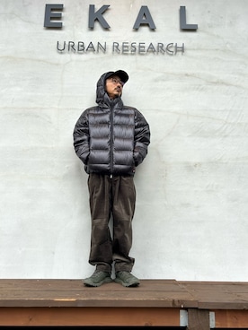 「アイテム（ダウンジャケット/コート）」を使った、せーじさん（メンズ・165cm）の秋コーディネート