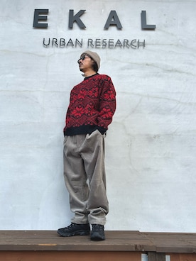 「アイテム（メガネ）」を使った、せーじさん（メンズ・165cm）の秋コーディネート