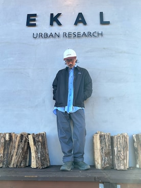 「EKAL（エカル）のアイテム」を使った、せーじさん（メンズ・165cm）の冬コーディネート