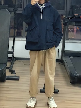 「日系极简」｜蒋校长さん（メンズ・180cm）の冬コーディネート