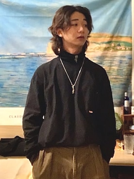 「日系极简」｜蒋校长さん（メンズ・180cm）の冬コーディネート