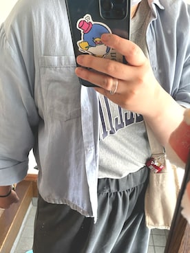 「スウェットギャザーパンツ」｜「アイテム（スウェットパンツ）」を使った、r i s a ◎さん（レディース・168cm）の春コーディネート