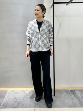 「HusHusH（ハッシュアッシュ）のアイテム（パンツ）」を使った、MAIさん（レディース・160cm）の冬コーディネート