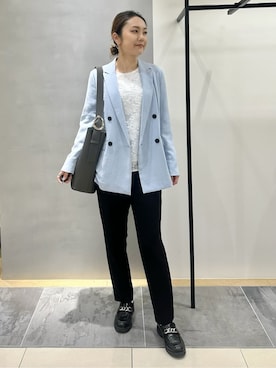 「HusHusH（ハッシュアッシュ）のアイテム（パンツ）」を使った、MAIさん（レディース・160cm）の冬コーディネート