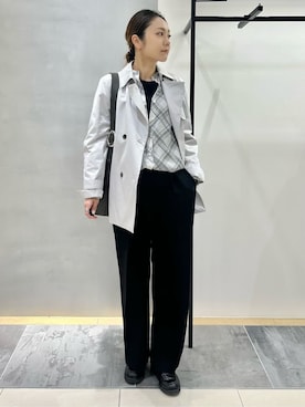 「HusHusH（ハッシュアッシュ）のアイテム（パンツ）」を使った、MAIさん（レディース・160cm）の冬コーディネート