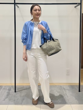 「INDIVI（インディヴィ）のアイテム（ブルゾン）」を使った、MAIさん（レディース・160cm）の春コーディネート