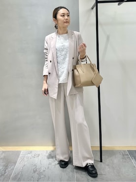 「HusHusH（ハッシュアッシュ）のアイテム（パンツ）」を使った、MAIさん（レディース・160cm）の冬コーディネート