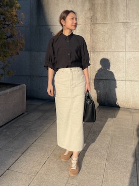 「SHOO・LA・RUE（シューラルー）のアイテム」を使った、MAIさん（レディース・160cm）の春コーディネート