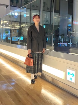 「春のジャケットスタイル」｜「アイテム（アクセサリー）」を使った、kohinata0116さん（レディース・162cm）の冬コーディネート