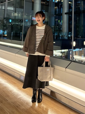 「アイテム（テーラードジャケット）」を使った、 コヤマ  ヒナタさん（レディース・164cm・20代）の秋コーディネート