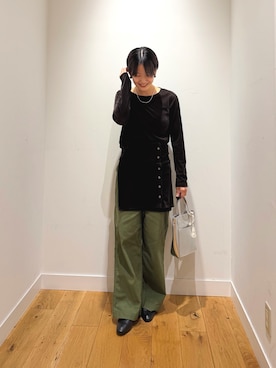 「URBAN RESEARCH DOORS(アーバンリサーチドアーズ)のアイテム(ネックレス)」を使った、 コヤマ ヒナタさん(レディース・164cm)の秋コーディネート