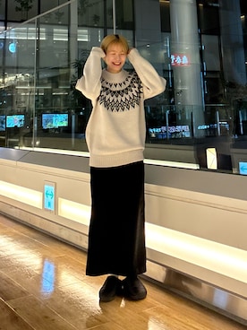 「ニット/セーター」｜ コヤマ  ヒナタさん（レディース・164cm）の冬コーディネート