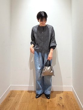 「かぐれ（カグレ）のアイテム（デニムパンツ）」を使った、 コヤマ  ヒナタさん（レディース・164cm）の秋コーディネート