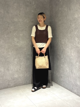 「URBAN RESEARCH DOORS（アーバンリサーチドアーズ）のBIRKENSTOCK　EXCLUSIVE ARIZONA WB(NR)（サンダル、ブラック系）」を使った、 コヤマ  ヒナタさん（レディース・164cm）の春コーディネート