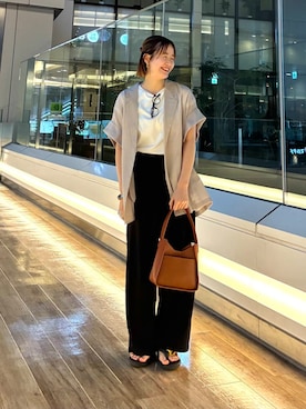 「きれいめ派カットソー」｜ コヤマ  ヒナタさん（レディース・162cm）の夏コーディネート