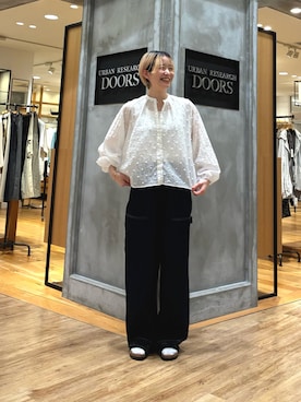 「URBAN RESEARCH DOORS（アーバンリサーチドアーズ）のBIRKENSTOCK　EXCLUSIVE ARIZONA WB(NR)（サンダル、ブラック系）」を使った、 コヤマ  ヒナタさん（レディース・164cm）の春コーディネート