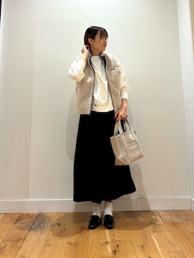 「トレンド秋素材コーデ」｜ コヤマ  ヒナタさん（レディース・163cm）の秋コーディネート