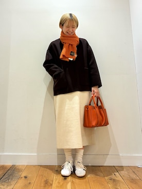 「アイテム（その他アウター）」を使った、 コヤマ  ヒナタさん（レディース・164cm・20代）の冬コーディネート