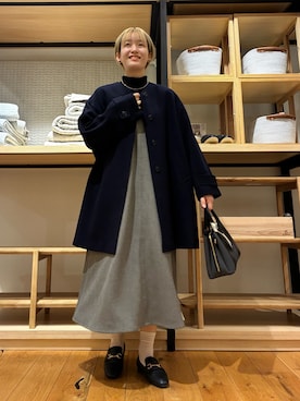 「ニット/セーター」｜「アイテム（アクセサリー）」を使った、 コヤマ  ヒナタさん（レディース・164cm）の秋コーディネート