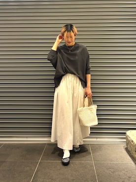 「URBAN RESEARCH DOORS（アーバンリサーチドアーズ）のメッシュサンダル（サンダル、ブラック系）」を使った、 コヤマ  ヒナタさん（レディース・164cm）の春コーディネート