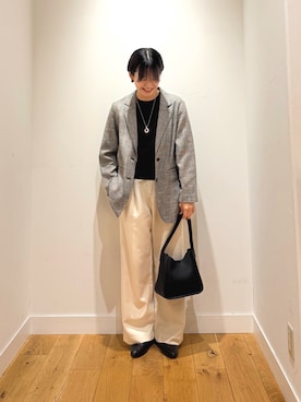 「URBAN RESEARCH DOORS(アーバンリサーチドアーズ)のアイテム(ネックレス)」を使った、 コヤマ ヒナタさん(レディース・164cm)の秋コーディネート