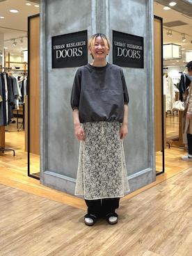 「URBAN RESEARCH DOORS（アーバンリサーチドアーズ）のBIRKENSTOCK　EXCLUSIVE ARIZONA WB(NR)（サンダル、ブラック系）」を使った、 コヤマ  ヒナタさん（レディース・164cm）の春コーディネート