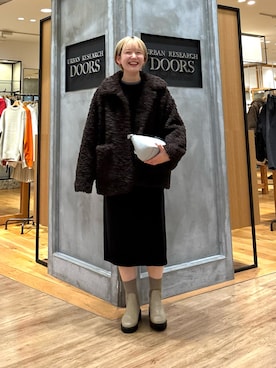 「アイテム（その他アウター）」を使った、 コヤマ  ヒナタさん（レディース・164cm・20代）の冬コーディネート