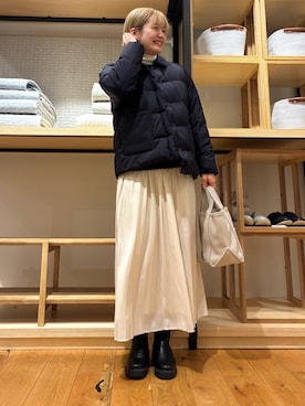 「URBAN RESEARCH DOORS（アーバンリサーチドアーズ）のソフトテレコタートルプルオーバー（Tシャツ/カットソー）」を使った、 コヤマ  ヒナタさん（レディース・164cm）の秋コーディネート