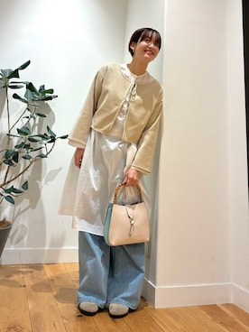 「秋のシャツ着こなし術」｜ コヤマ  ヒナタさん（レディース・163cm）の秋コーディネート