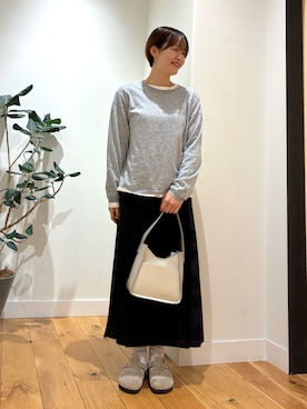 「トレンド秋素材コーデ」｜ コヤマ  ヒナタさん（レディース・163cm）の秋コーディネート