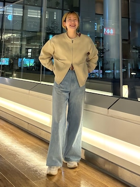 「URBAN RESEARCH DOORS（アーバンリサーチドアーズ）のアイテム（ベルト）」を使った、 コヤマ  ヒナタさん（レディース・164cm）の冬コーディネート