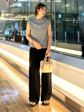 「きれいめ派カットソー」｜ コヤマ  ヒナタさん（レディース・162cm）の夏コーディネート