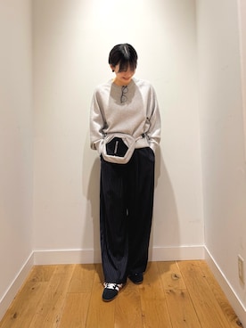 「URBAN RESEARCH DOORS(アーバンリサーチドアーズ)のアイテム(メガネ)」を使った、 コヤマ ヒナタさん(レディース・164cm)の秋コーディネート