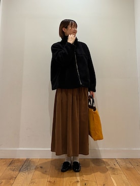 「イチ推しジャケットスタイル」｜「アイテム（ブルゾン）」を使った、 コヤマ  ヒナタさん（レディース・163cm）の秋コーディネート