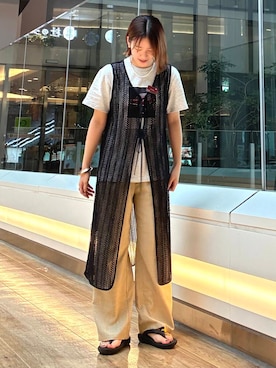 「出勤コーデ」｜ヒナタさん（レディース・162cm）の夏コーディネート