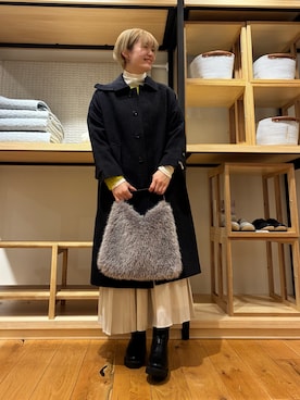 「URBAN RESEARCH DOORS（アーバンリサーチドアーズ）のソフトテレコタートルプルオーバー（Tシャツ/カットソー）」を使った、 コヤマ  ヒナタさん（レディース・164cm）の秋コーディネート