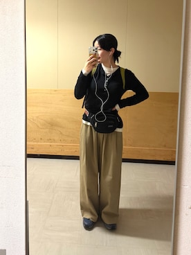 「URBAN RESEARCH DOORS（アーバンリサーチドアーズ）のアイテム（バックパック/リュック）」を使った、 コヤマ  ヒナタさん（レディース・164cm）の秋コーディネート