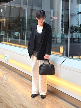 「URBAN RESEARCH DOORS（アーバンリサーチドアーズ）のアイテム（タンクトップ）」を使った、 コヤマ  ヒナタさん（レディース・164cm）の秋コーディネート