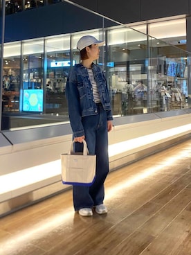 「春のジャケットスタイル」｜「アイテム（デニムジャケット）」を使った、kohinata0116さん（レディース・162cm）の春コーディネート