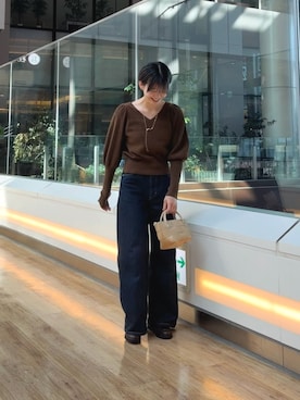 「URBAN RESEARCH DOORS(アーバンリサーチドアーズ)のアイテム(ネックレス)」を使った、 コヤマ ヒナタさん(レディース・164cm)の秋コーディネート