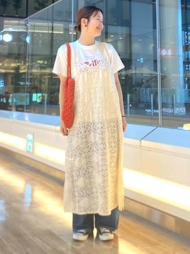 「Lee（リー）のアイテム」を使った、kohinata0116さん（レディース・162cm）の夏コーディネート
