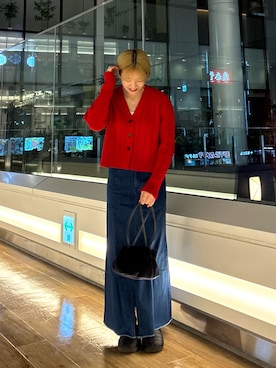 「Iラインスカート」｜ コヤマ  ヒナタさん（レディース・164cm）の冬コーディネート