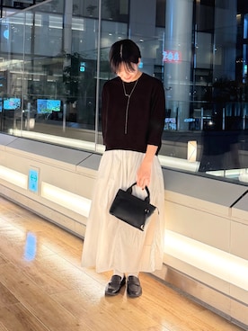 「URBAN RESEARCH DOORS(アーバンリサーチドアーズ)のアイテム(ネックレス)」を使った、 コヤマ ヒナタさん(レディース・164cm)の秋コーディネート