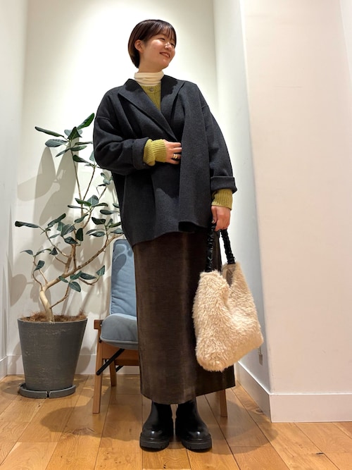 ウールリバーミドルガウンコート（その他アウター）｜URBAN
