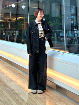 「Lee（リー）のアイテム」を使った、ヒナタさん（レディース・163cm）の夏コーディネート