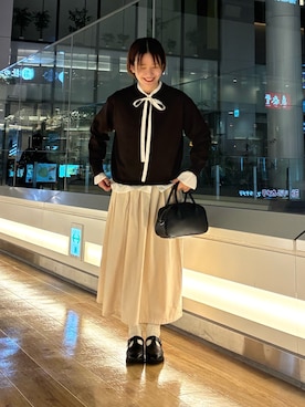 「MARCO BIANCHINI（マルコビアンチーニ）のアイテム」を使った、 コヤマ  ヒナタさん（レディース・163cm）の秋コーディネート